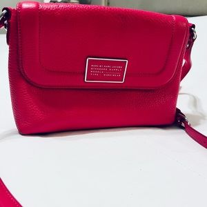 Marc by Marc Jacobs Workwear Pink Textured Leather Crossbody Bag